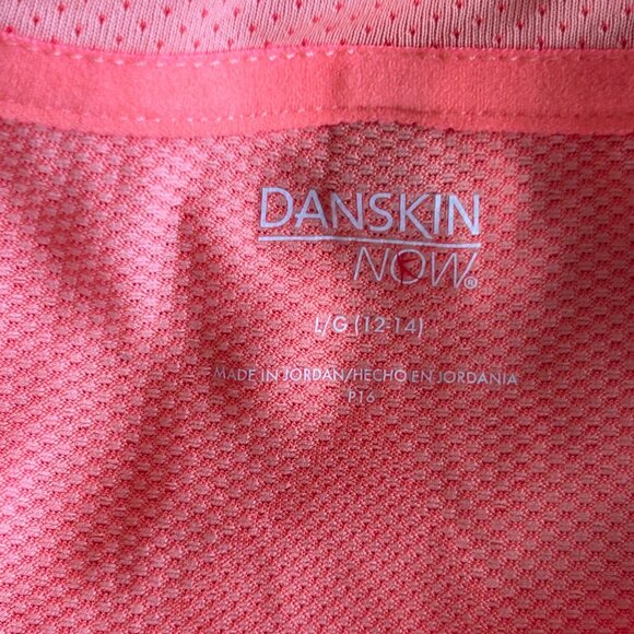 NWT Danskin Now Womens Orange Semi Fitted Athletic Long Sleeve Top Base Layer- L - Picture 4 of 4